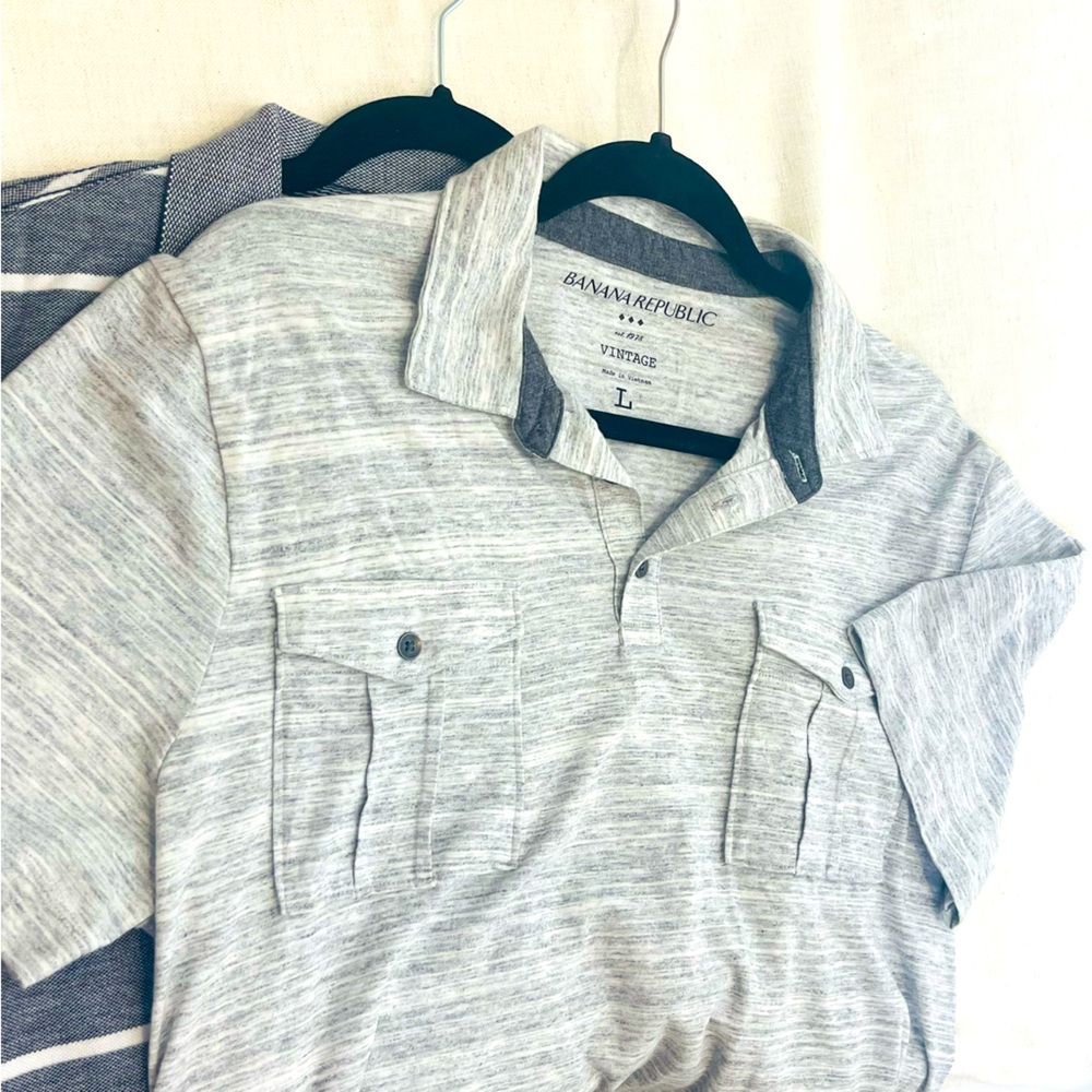 Banana Republic Men’s Polo Shirt - 2 PACK SIZE L USED